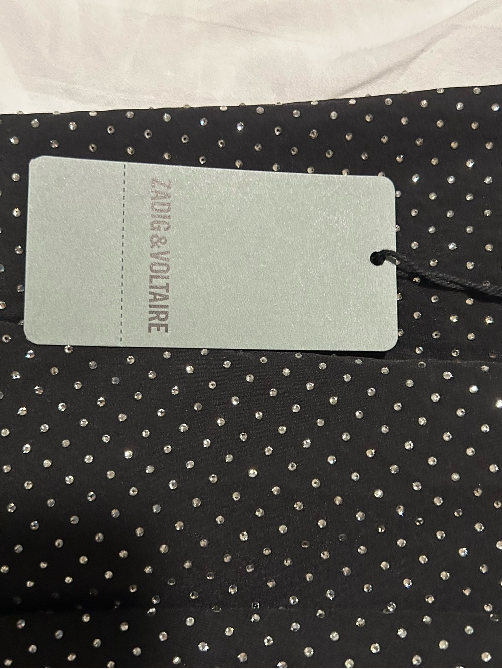 Zadig and Voltaire Black with gold Polka Dot Slip Dress.. MSRP $858. - Picture 7 of 7